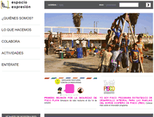 Tablet Screenshot of espacioexpresion.org
